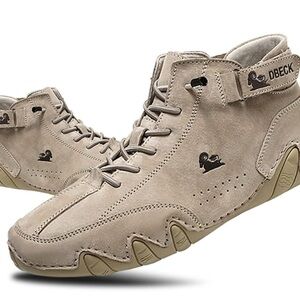 Men's Beige Suede Chukka Boots